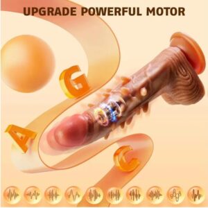 1in4 Thrusting Spikes Vibration G Spot Anal Stimulation Heating Dildo