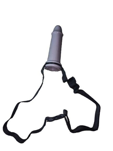 Cheap Price Strap On Hollow Dildo -Grey - Image 4