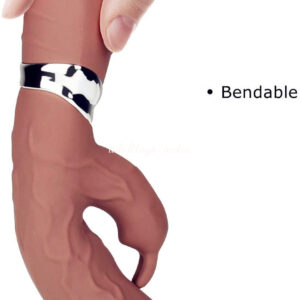 Coffee Brown Rechargeable Silicone Rabbit Vibrator