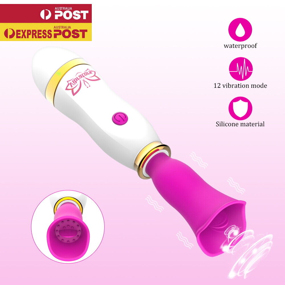 2 In 1 Tongue Clitoris Oral Licking Nipple Sucking Vibrator - Image 2