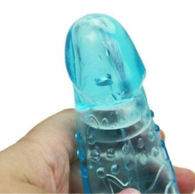 18 cm Penis Extender Enlarger Sleeve Condom Delay Ejaculation for Men - Image 3