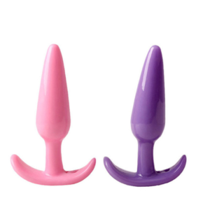 2 Pieces Combo Mini Anchor Anal Butt Plug Pink Purple