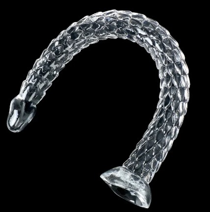 50cm Transparent Crystal Dragon Scale Anal Plug - Image 3