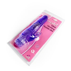 Crystal Jelly Purple Dong Climbing Rabbit Multi-speed 18 cm G Spot Vibrator
