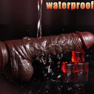 7 Inches Dark Brown Realistic Silicone Dildo With Strapon