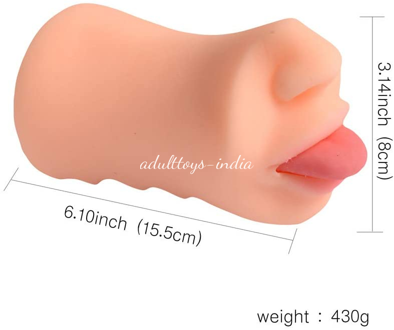 Tongue Male Masturbator Blow Job Stroker Oral Sex Toys Pocket Pussy - Image 3