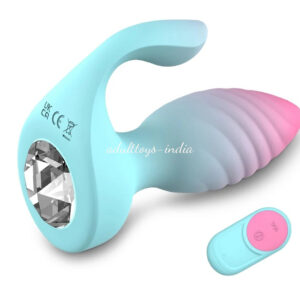2 in1 Anal Buttplug Remote Control Vibrator Clitoris Stimulator with 10 Vibrating Frequency