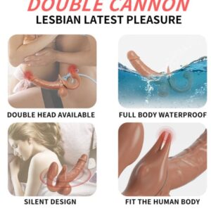 Dual Ended Strapless Dildos For Lesbian Sex Machine Clitoris Vibrator India