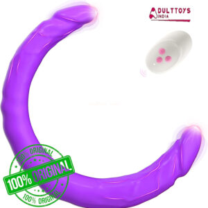 15.7 Inches Double Ended wireless Remote Control Vibrating Penis Dildo For Lesbian