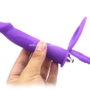 Purple Dildo Vibration With Ring Double Penetration Strapon Anal Dildo India