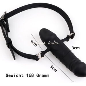 1st beginners Black Double End Penis dildo Mouth Gag BDSM Bondage Strapon Sex toys