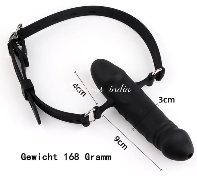 1st beginners Black Double End Penis dildo Mouth Gag BDSM Bondage Strapon Sex toys - Image 8