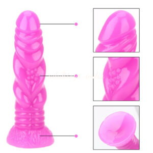 Spiral design FAAK Large G-spot Stimulation Butt Plug Pink
