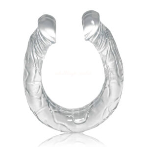 15.7 Inches Crystal Jelly Double-Sided Dildo Penis Super Long Realistic Lesbian Girls Sex Toys India