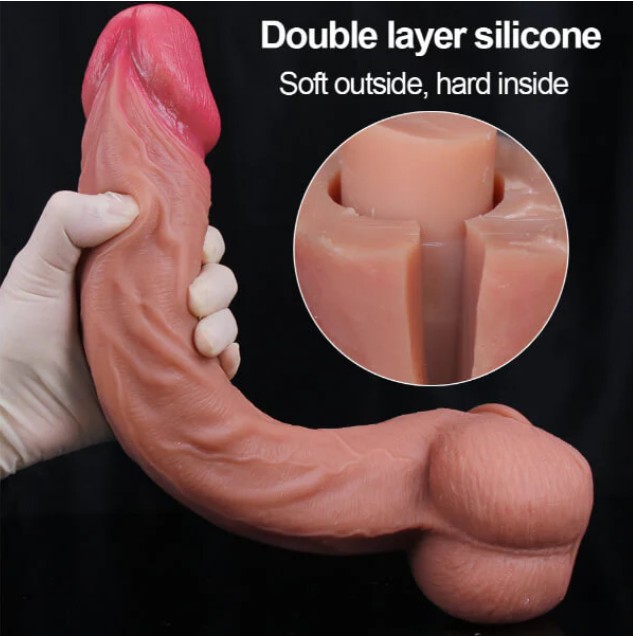14 Inch Giant Realistic Lifelike Dual Density Dildo - Image 5