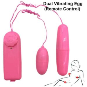 Double Egg Vibrator Clitoral Vagina Stimulator - Pink