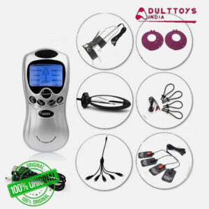 Electric Shock Anal Plug Body Loop Breast Massage Pad Full Kit for Couple