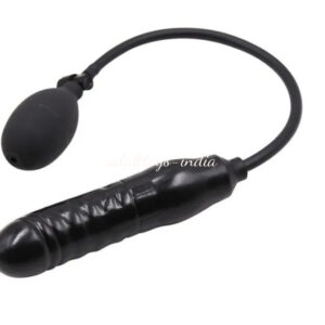 6.49 inches inflatable Soft Realistic Pump Up Expandable Black Dildos Erotic Toy India
