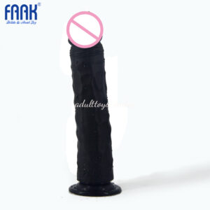 FAAK Strap On Solid Dildo -Black
