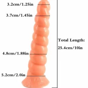 10 Inches Faak Spiral Dildo Butt Plug Sex Toys
