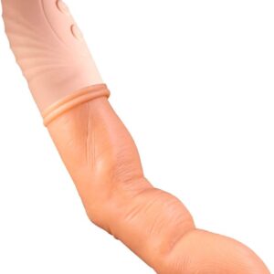 Real Feel Finger Dildo with Auto Heating G-Spot Vibrator Women