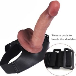 8.3 inches Ultra-Realistic Liquid Silicone Dildo with Elastic Strap-On Harness Kit