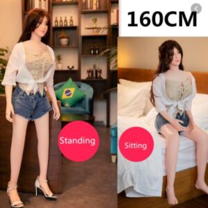 Realistic Love Dolls 155cm Rubber Woman Sit & Stand Inflatable Sex Doll For Men