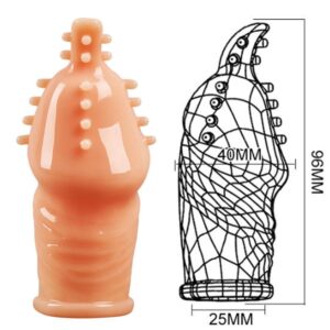 Glans Extension Condom Lock Semen Delay Ejaculation Sleeve For Men