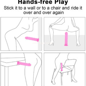 Pink Jelly No Testicle Realistic Strong Suction With Jelly Anal Dildo