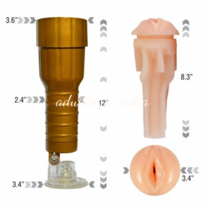 High grade Silicone Male Aircraft Cup Golden Male Masturbators Soft Realistic Pussy Suction Cup