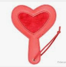 Red Heart Shaped Spanking Paddle Whip