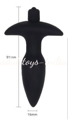 Black High Speed Vibrating Anal Butt Plug 5.5 Inches - Image 5