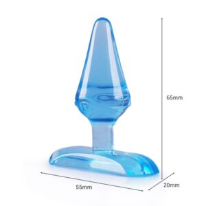 1st Grade Silicon Jelly Mini Plug Anal 6cm Blue Color