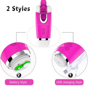 12 Mode Vibrating Rotating Tongue Stimulate Clitoral Sex Toys