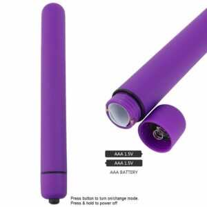 10 Mode Extra Long Slim Slender Bullet Vibrator Beginner Sex toys for Women Purple
