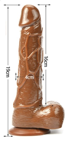 8 Inch Choco Brown Solid Realistic Penis Dildo | No Vibration - Image 5
