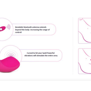 LOVENSE Lush 2 , Improved Long Distance Bluetooth Remote Reach Partner & App Control