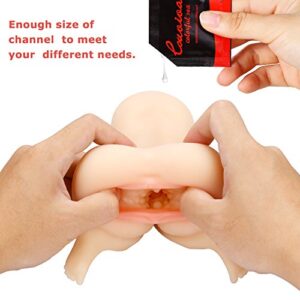 3D Realistic Silicone Mini Sex Doll Masturbator with Vagina Anal Big Breast