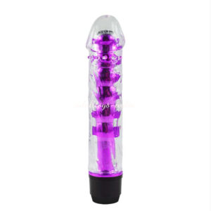 7 Inches Jelly Vibrator Dildo Purple