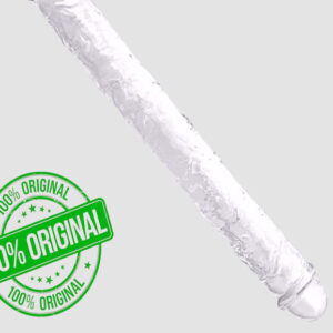 Jelly Crystal Clear Double Ended Penis Dildo 14 Inches