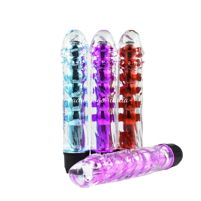 7 Inches Jelly Vibrator Dildo Purple - Image 5