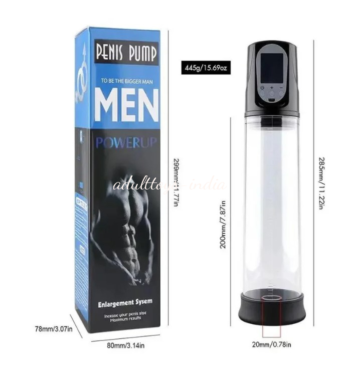 LCD Display Male Penis Enlargement Pump With USB Charging - Image 5