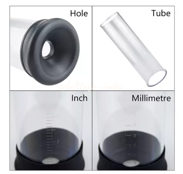 1 In 2 Grade Pussy Cap With LCD Display Penis Growth Enlarge Pump For Men - Image 2