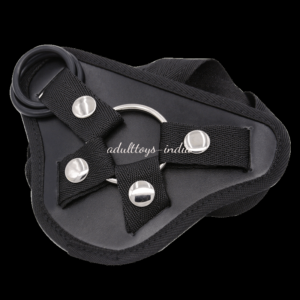 Black Strapon Steel Ring Lesbian Dildo Accessories Fit For Different Size Penis