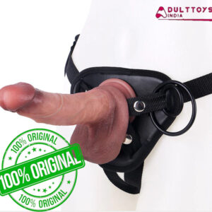 Adjustable Strap-On Harness Kit with Liquid Silicone Dildo