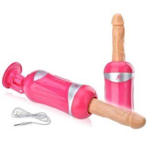 Augus Love Realistic Thrusting Dildo Sex Machine-Pink
