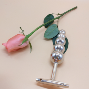 5 Bead Extra Large Metal Anal Butt Plug