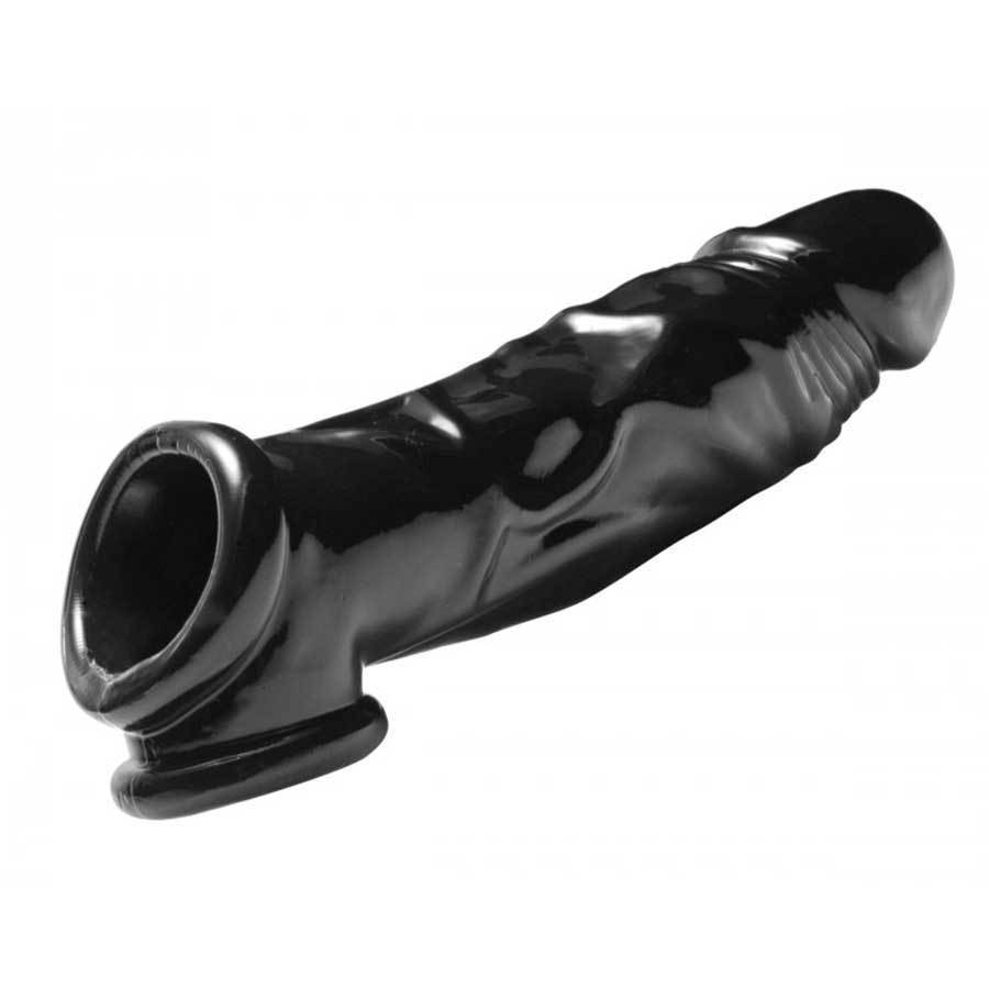 Real Black Cock Sheath Penis Extender Enlarger Enhancer Sleeve With Ball Stretch - Image 4