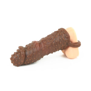 6 Inch Brave Man Choco Brown Penis Enlarge Sleeve For Men