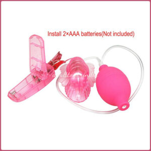 Butterfly Clitoral Pump Multi Speed Vibration Perfect Hand Pump Tantalizing Ticklers